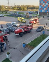 пожар в ЖК Волга Лайф