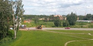 В Волга Лайф начали делать тротуар